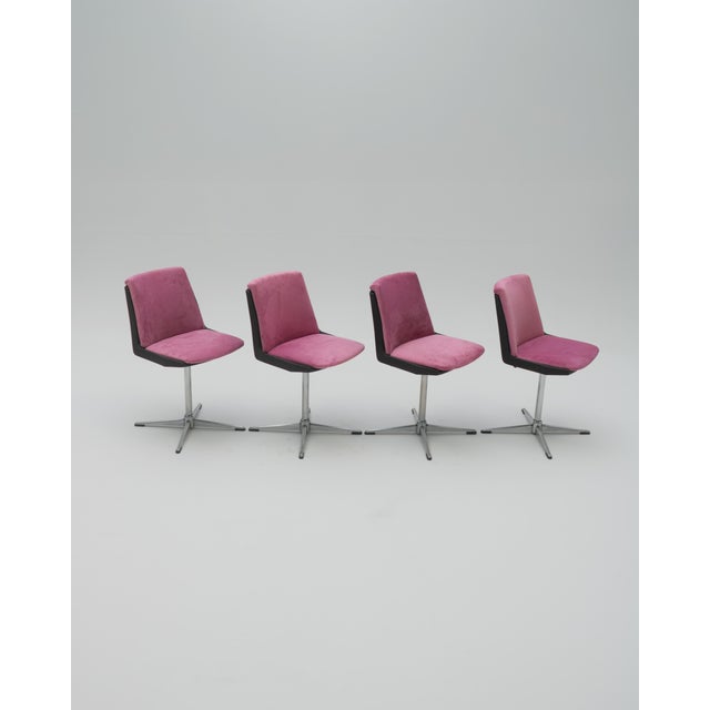 Swivel Chairs by Jean-Paul Emonds-Alt, 1970s, Set of 4 For Sale - Image 11 of 11