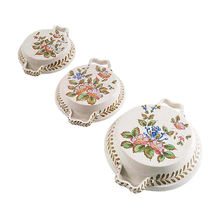 Multicolored Floral Porcelain Dishes from Ceramiche e Porcellane ...