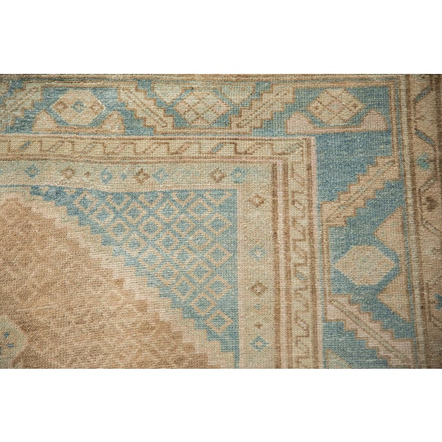 Sky Blue 1940s Vintage Persian Hamadan Cloud Band Medallion Wool Rug For Sale - Image 8 of 11