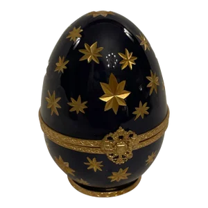 Faberge Retailed Porcelain Egg - Limoges French Porcelain