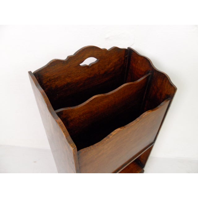 Antique Oak Magazine Rack, 1890s For Sale - Image 6 of 10