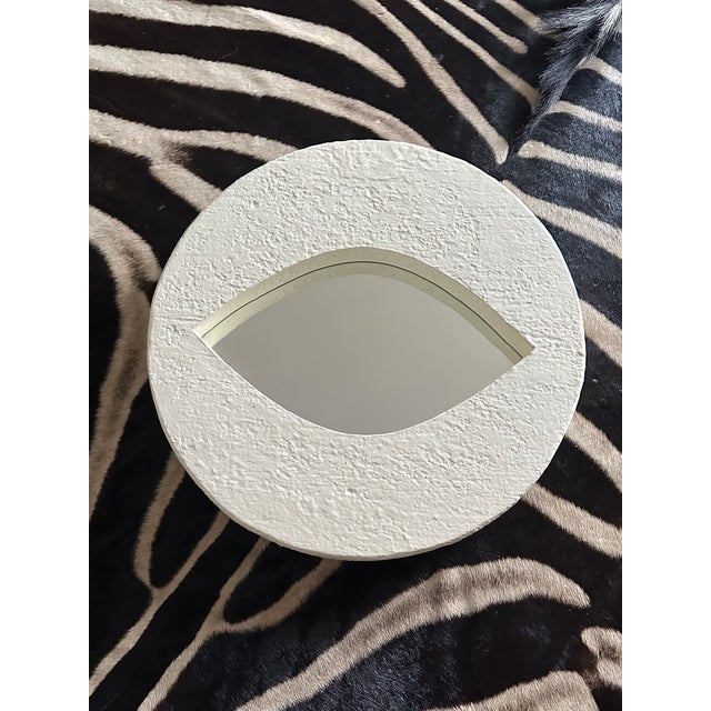 Vintage Plaster Eye Mirror For Sale - Image 11 of 11