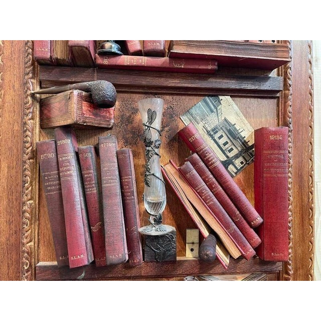 Trompe l'Oeil Cabinet of Curiosities Table For Sale - Image 6 of 7