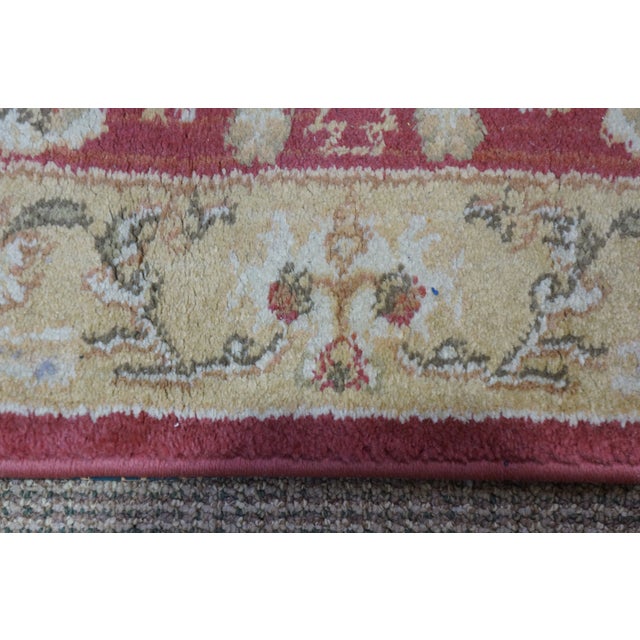Textile Ralph Lauren Turkish Red Beige Cross Weave Rug Runner Carpet Mat 47" For Sale - Image 7 of 13