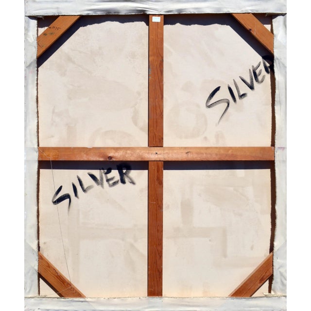 Abstract Expressionism 1980s "Modern Liberty" Abstract Expressionist Painting by DS Silver For Sale - Image 3 of 3