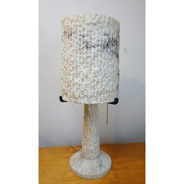 Large Vintage Alabaster Table Lamp, Spain, 1950s For Sale - Image 6 of 18
