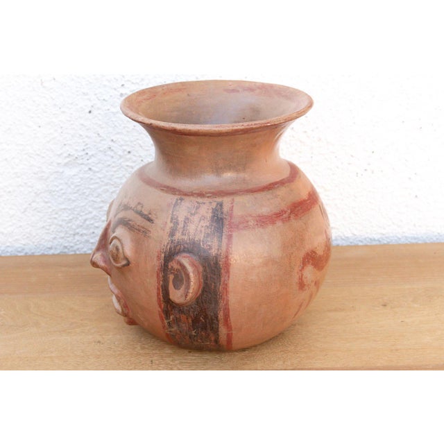 Contemporary Pre Columbian Terracotta Moche Effigy Vessel For Sale - Image 3 of 9