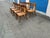 Wood Teak Klismos Patio Dining Chairs. - Set of 8 For Sale - Image 7 of 16