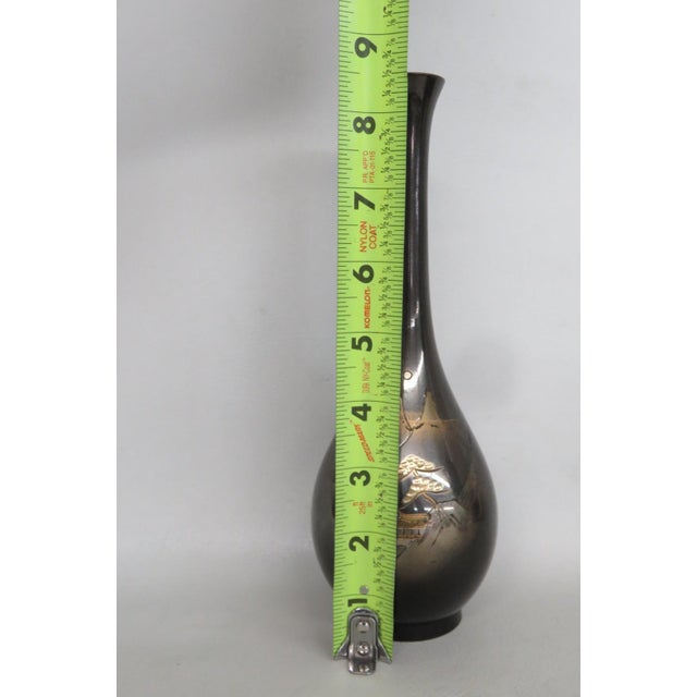 Japanese Mixed Metal Vessels Set of 4 Chokin Style Decorative Containers 5038b For Sale - Image 10 of 18