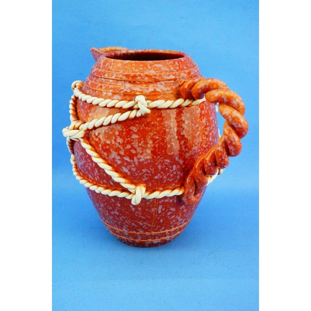 Ceramic Vintage Ceramic Service with Jug and Glasses by La Colonnata Sesto Fiorentino, 1920s, Set of 7 For Sale - Image 7 of 18