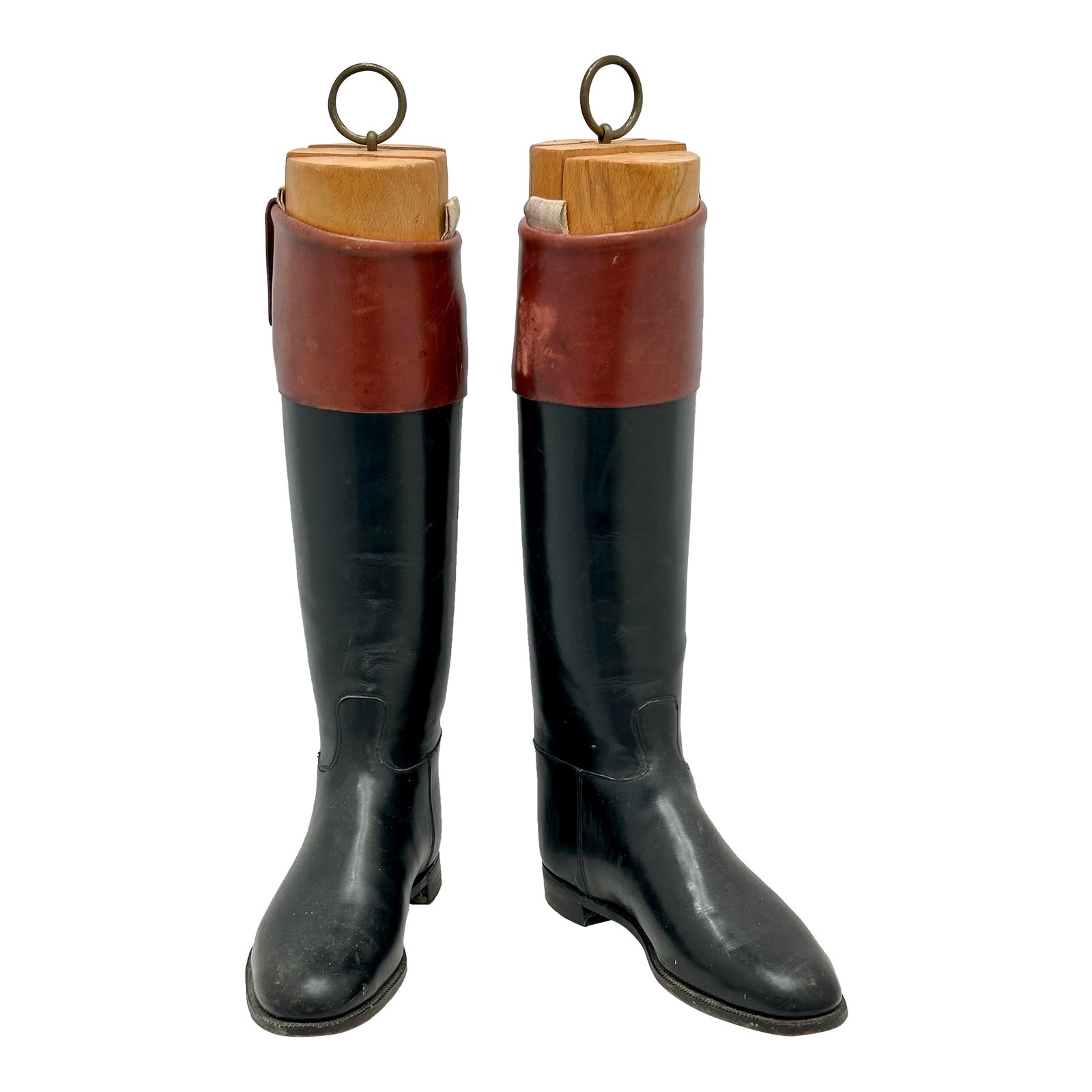 Fine Vintage Mid Century Mens Large Leather Horse Riding Polo