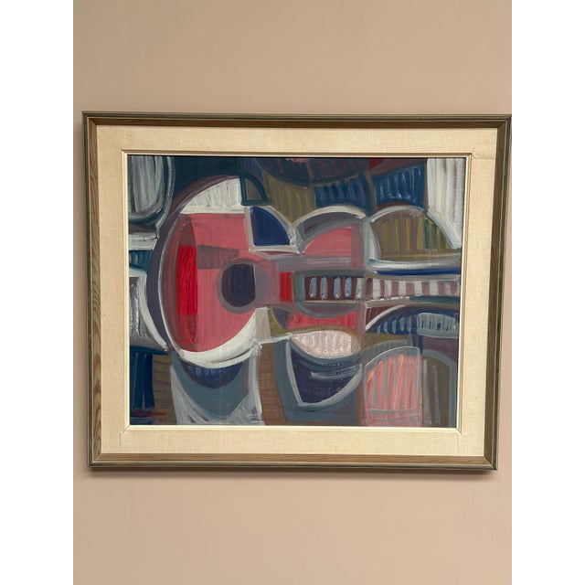 Ingemar Hammar, Guitar, 1964, Oil on Panel, Framed For Sale - Image 4 of 18