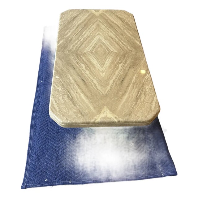 1970’s Italian Travertine Coffee Table For Sale