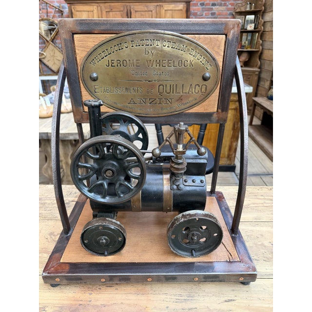This steam engine was used as a demonstration model. It's simply stunning! For lovers of beautiful objects I have official...