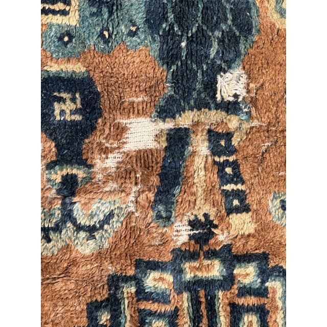 19th Century Antique Chinese Rug, 1890s For Sale - Image 5 of 18