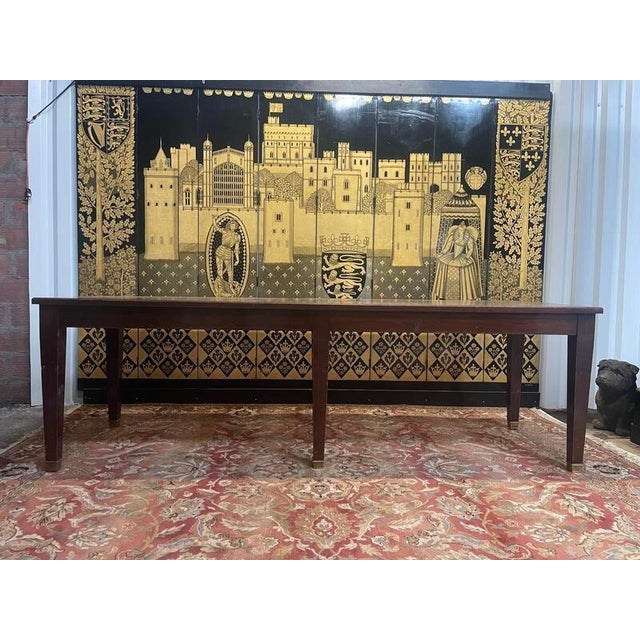 Directoire Style Mahogany Farmhouse Table For Sale - Image 9 of 9