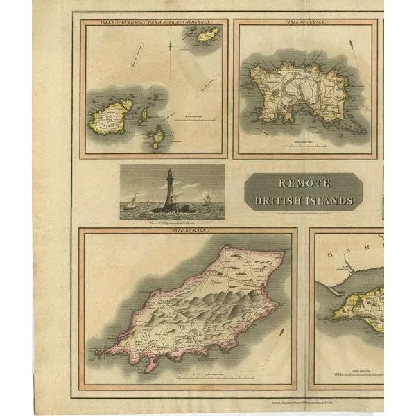 Antique Map of the British Islands by J. Thomson, 1817 For Sale - Image 4 of 7