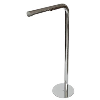 Robert Sonneman Polished Chrome Floor Reading Lamp For Sale