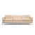 Florence Knoll Mid Century Relaxed Chrome Sofa This sofa measures: 90.5 wide x 32 deep x 29 inches high, with a seat...
