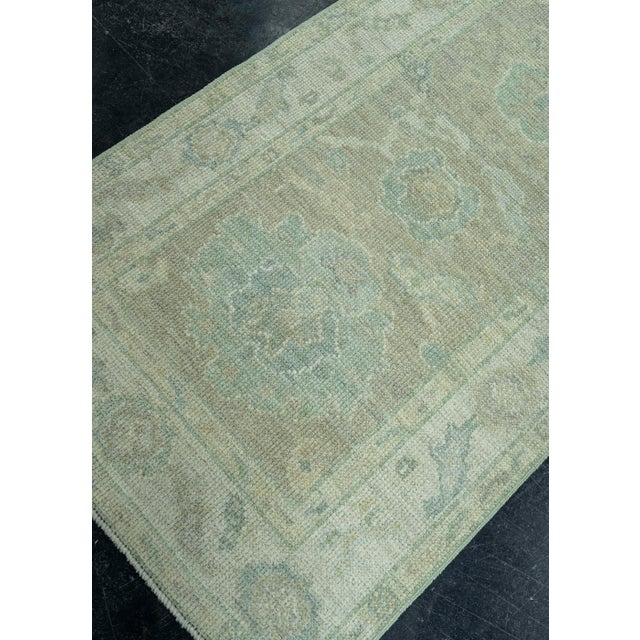 Brown Turkish Oushak Rug 2'7" x 8'5" #19463 For Sale - Image 8 of 8