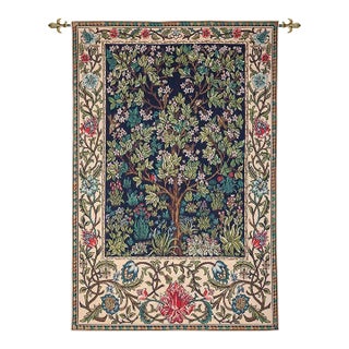 Tree of Life Loom Woven Tapestry - Requires Rod Size 4 For Sale