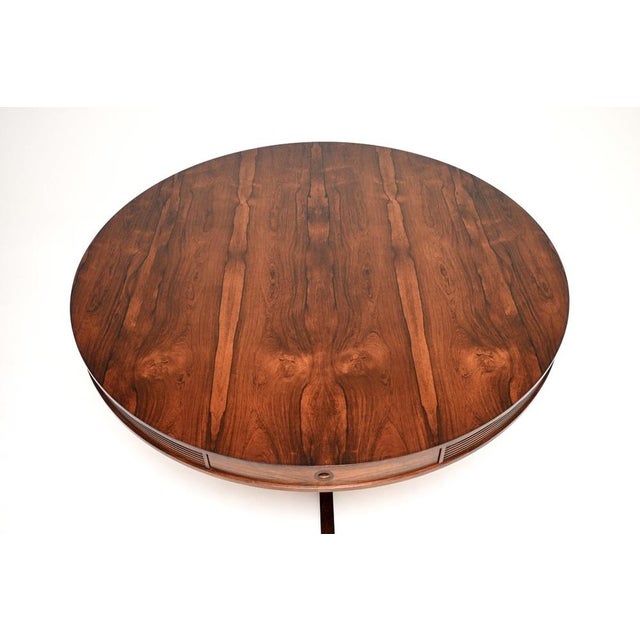 Brown Vintage Drum Dining Table by Robert Heritage for Archie Shine, 1960s For Sale - Image 8 of 12