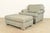 Ethan Allen Ethan Allen Modern Upholstered Oversized Lounge Chair With Ottoman For Sale - Image 4 of 15