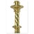 Large Religious Brass 7-Branch Candelabra For Sale - Image 5 of 8