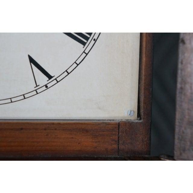 Vintage Chapman Federal Revival Mahogany Longcase Grandfather Case Clock Spain For Sale - Image 9 of 18
