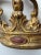 Rare Antique European Gilt Gesso + Carved Wood Demilune Bed Crown / Corona, Circa Mid 19th Century For Sale - Image 11 of 12