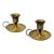Vintage Solid Brass Chamberstick Candle Holder Made in India- A Pair For Sale