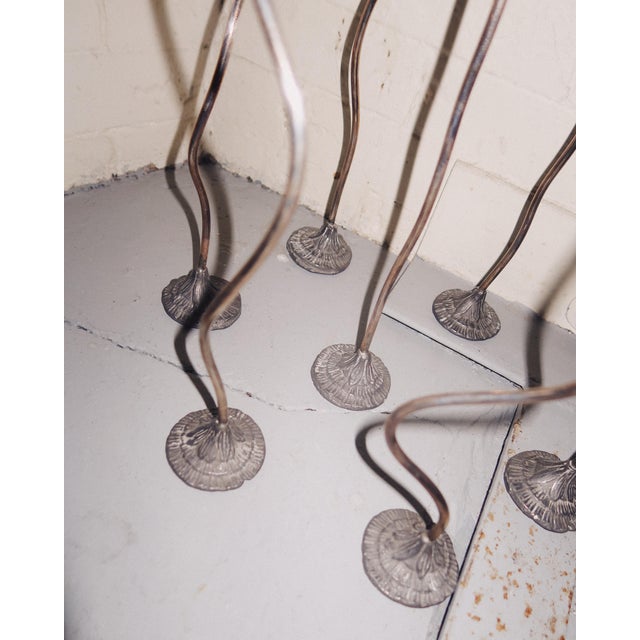 Late 20th Century Vintage Adjustable Sculptural Metal Candlesticks, Set of Three For Sale - Image 5 of 9