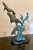 Humpback Whale and Calf Solid Brass/Bronze Sculpture, Mid-Century Coastal Art Style, Produced by San Pacific International (Spi Home) For Sale - Image 4 of 4