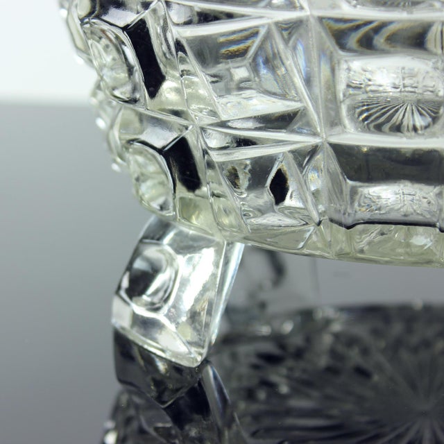 Art Deco Pressed Glass Bowls from Libochovice, Former Czechoslovakia, 1930s, Set of 2 For Sale - Image 10 of 14