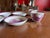 1805 Rare Antique Set of Four Pink Lustre and Bat Printed Pearlware Handled Cups and Saucers, Attributed to Thomas Wolfe - Set of 8 For Sale - Image 4 of 17