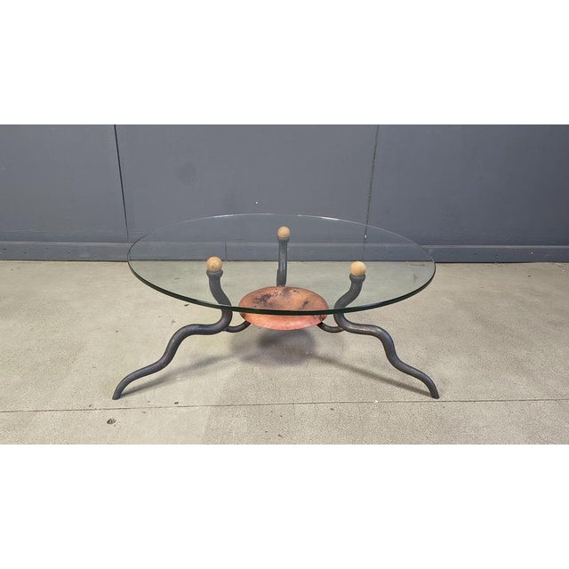 Wrought Iron Coffee Table from DAB, Netherlands, 1970s For Sale - Image 10 of 12