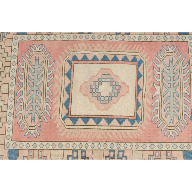 Mid 20th Century Oushak Anatolian Ethnic Rug For Sale - Image 9 of 12
