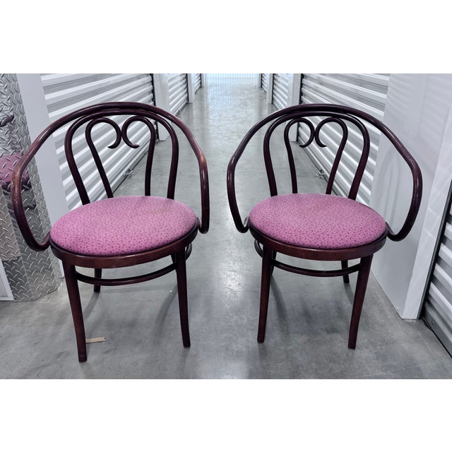 Pair of Bentwood Armchairs in the Style of Thonet For Sale - Image 12 of 14