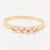 Three Stone Ring in Gold with White Stones For Sale - Image 4 of 4