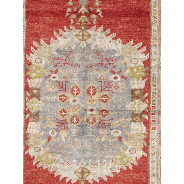 Vintage Circa 1940 Turkish Oushak Runner Rug , 2'11 X 11' For Sale - Image 4 of 9
