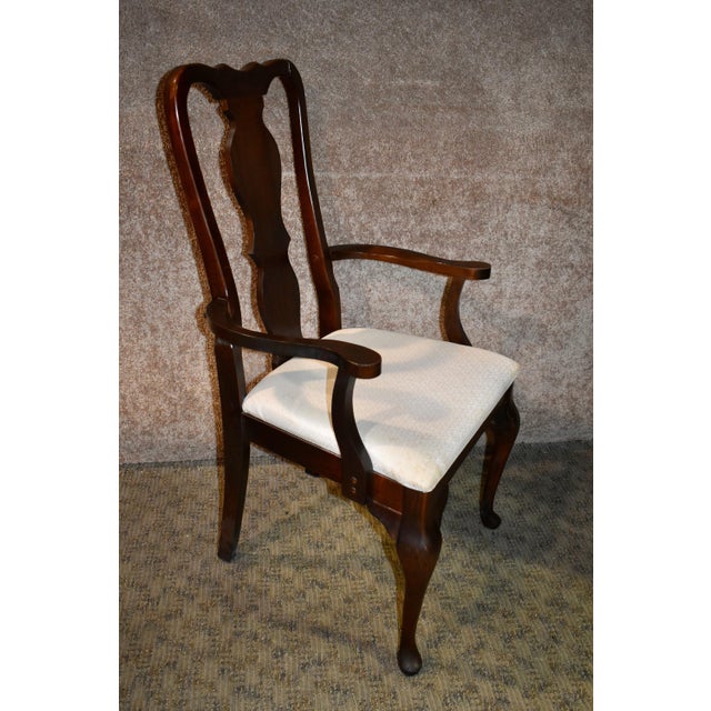 Vintage Singer Furniture Queen Anne Style Dining Chairs Set of 6