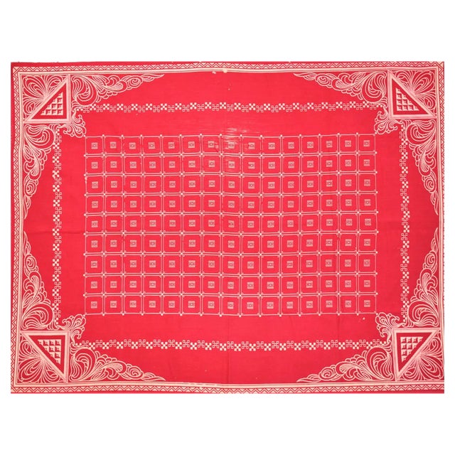 Antique Tablecloth by Otto Prutscher for Herburger-Rhomberg For Sale