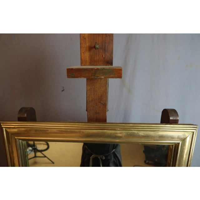 1920s Brass Bistro Mirror, 1920s For Sale - Image 5 of 7