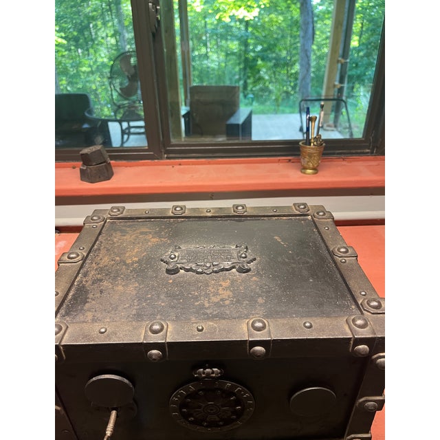 Antique French Strong Box by Bauche Brevete From 1870’s For Sale In Louisville - Image 6 of 6