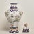 Ceramic Pair of Antique French Faience Earthenware Lidded Urns For Sale - Image 7 of 14