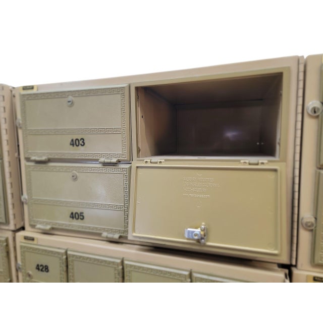 Vintage Metal Mailroom Storage Boxes by Salisbury Industries - Set of 12 For Sale - Image 12 of 12