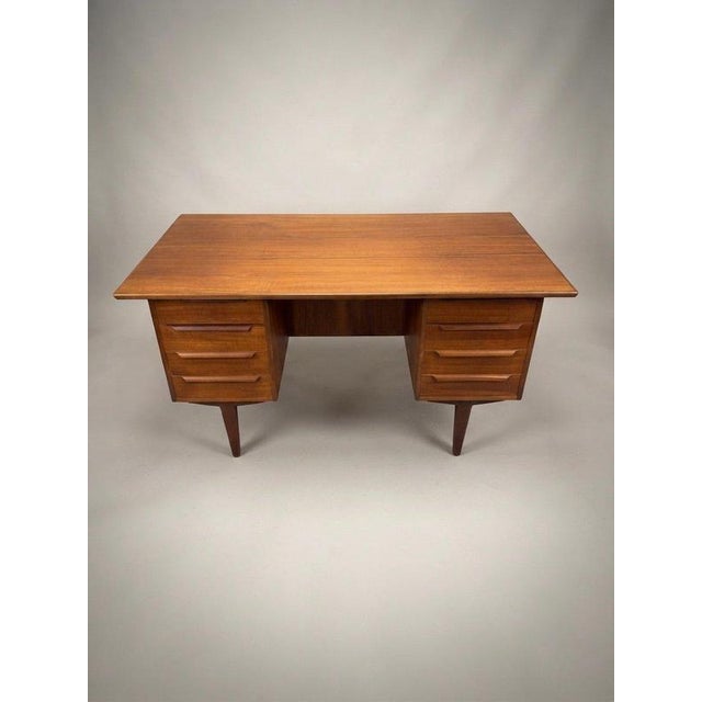 Mid Century Danish Teak Desk, 1960s For Sale - Image 8 of 8