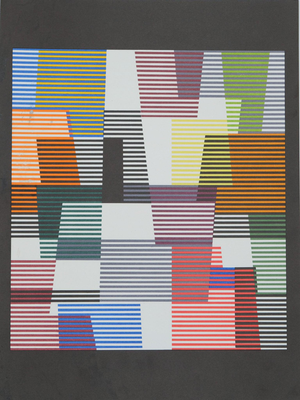Yaacov Agam, Illusion d'optique, Lithograph