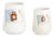19th Century Earthenware Mugs from Massarelos, Set of 2 For Sale