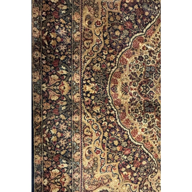 Black Tabriz Style Rug , 4'2" X 6'3" For Sale - Image 8 of 10
